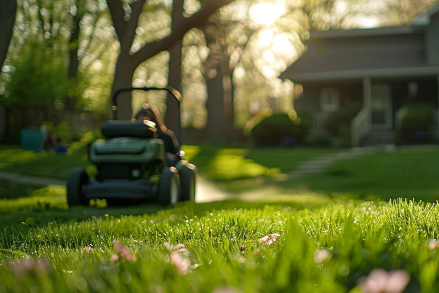 self-propelled lawnmower